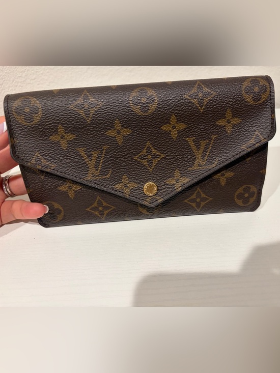 Louis Vuitton Handbags - Louis Vuitton Monogram Canvas Envelope Clutch in Brown & Gold